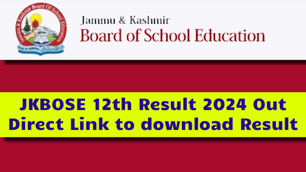 JKBOSE 12th Result