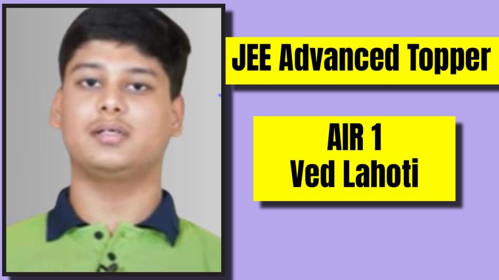 JEE Advanced Topper 2024