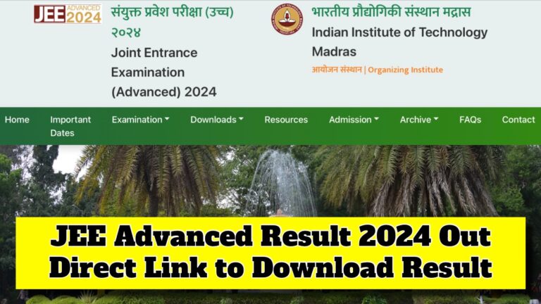 JEE Advanced Result