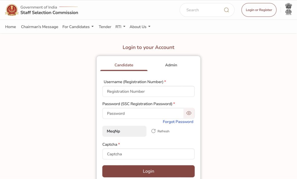 SSC CPO Registration