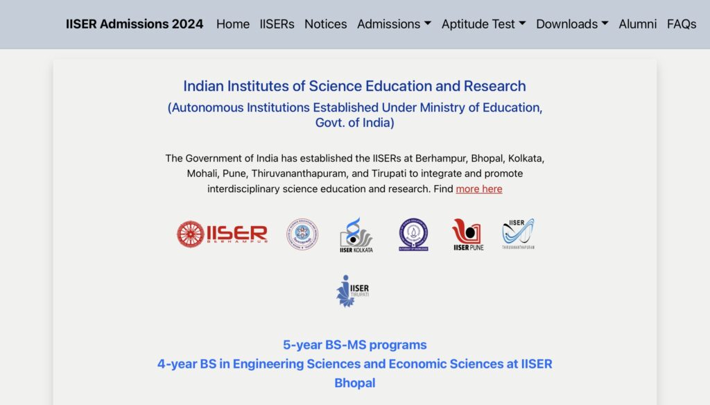 IISER IAT