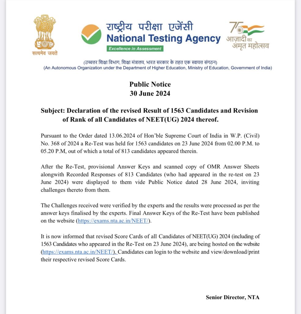 NEET UG Re-Exam