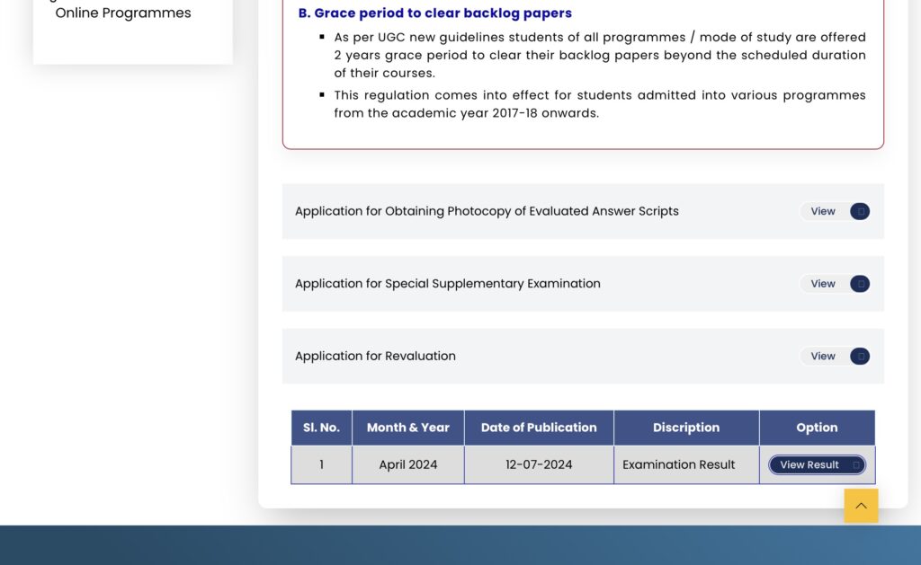 Alagappa University UG & PG Result