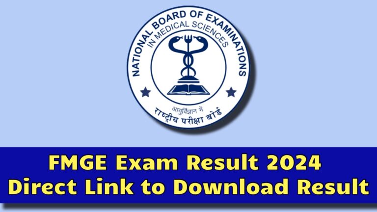 FMGE Exam Result