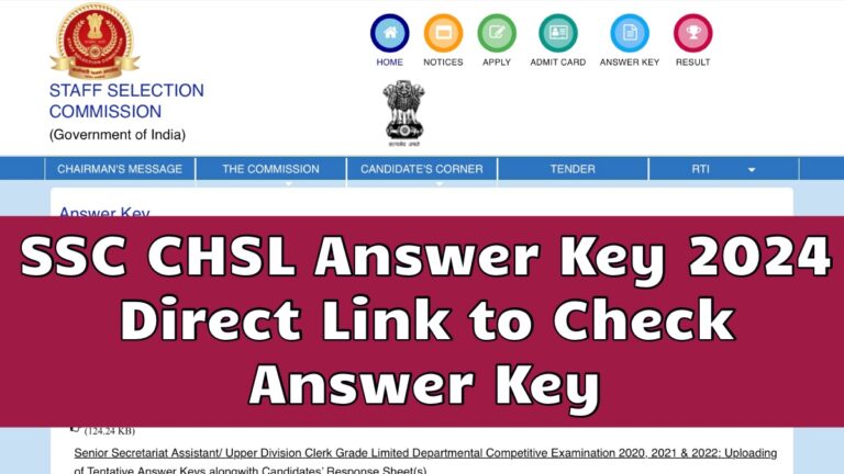 SSC CHSL Answer Key