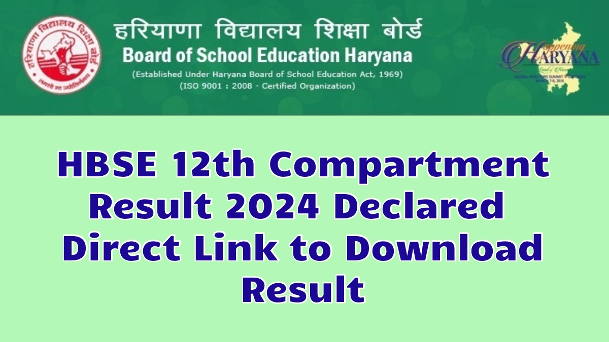 HBSE 12th Compartment Result