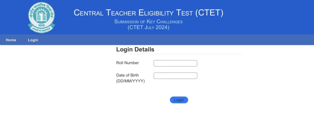 CTET Answer Key July 2024