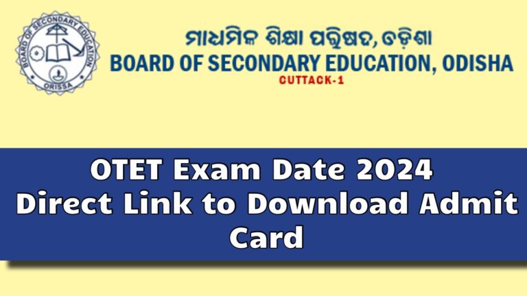 OTET Exam Date