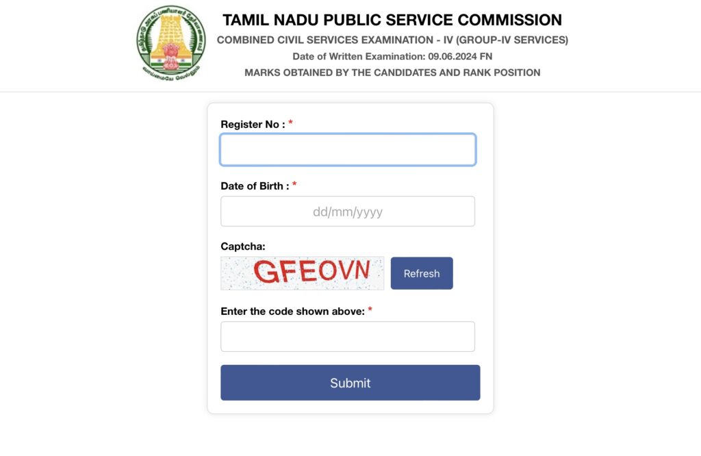 TNPSC Group 4 Result