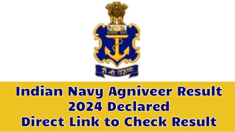 Indian Navy Agniveer Result