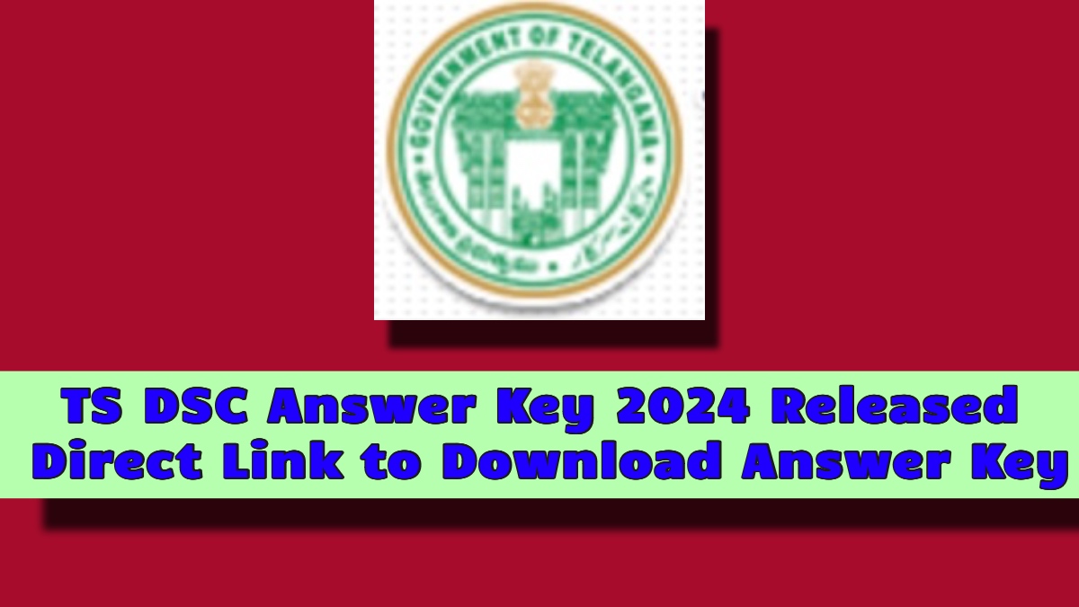 TS DSC Answer Key