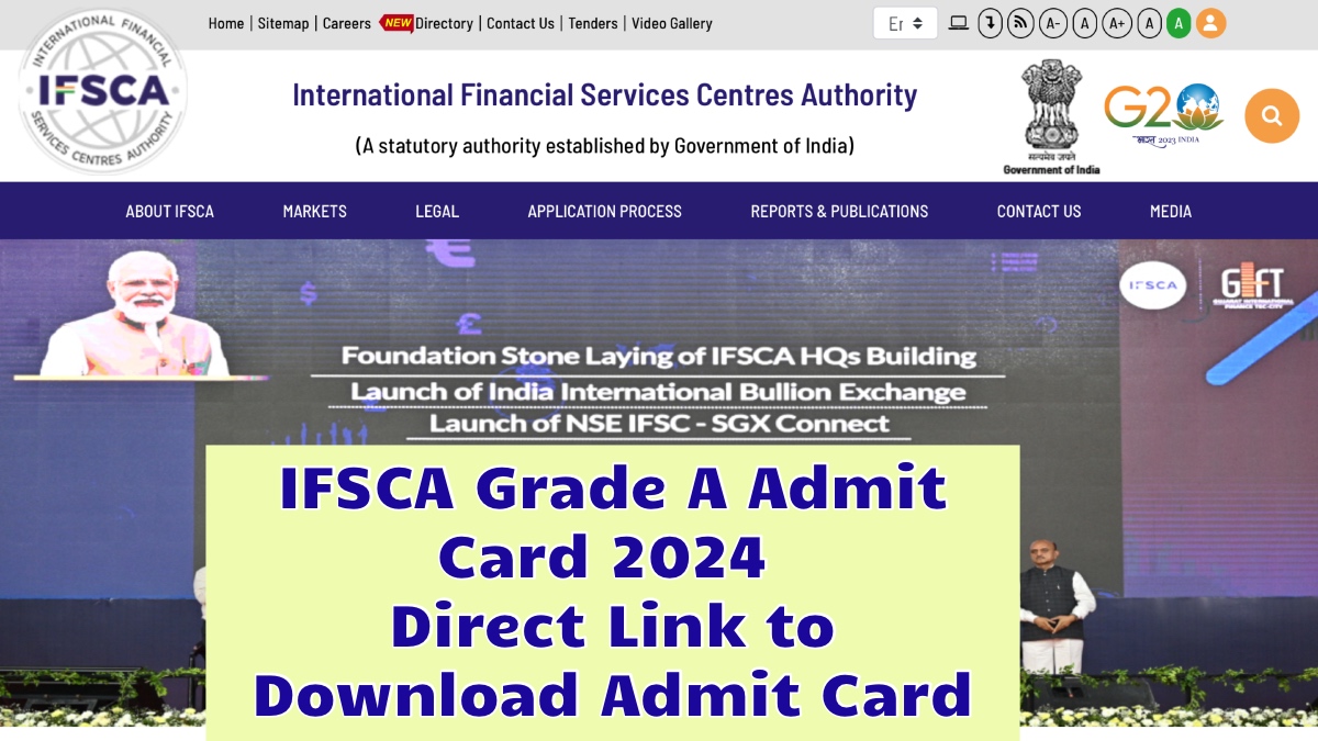 IFSCA Grade A Admit Card