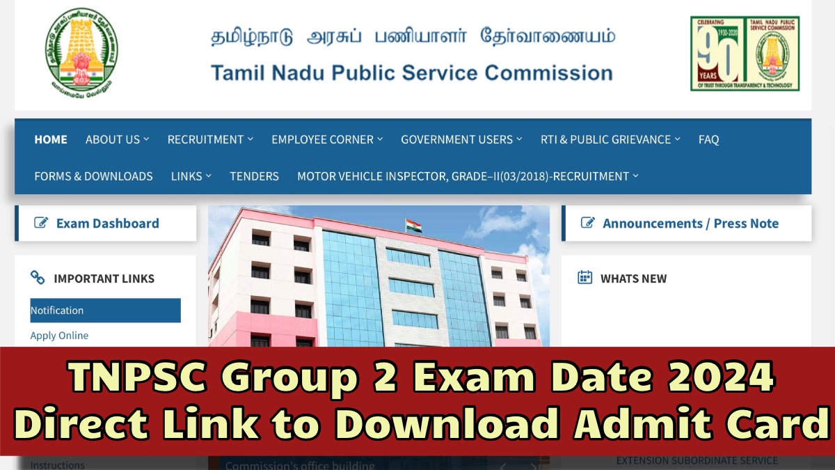 TNPSC Group 2 Exam Date