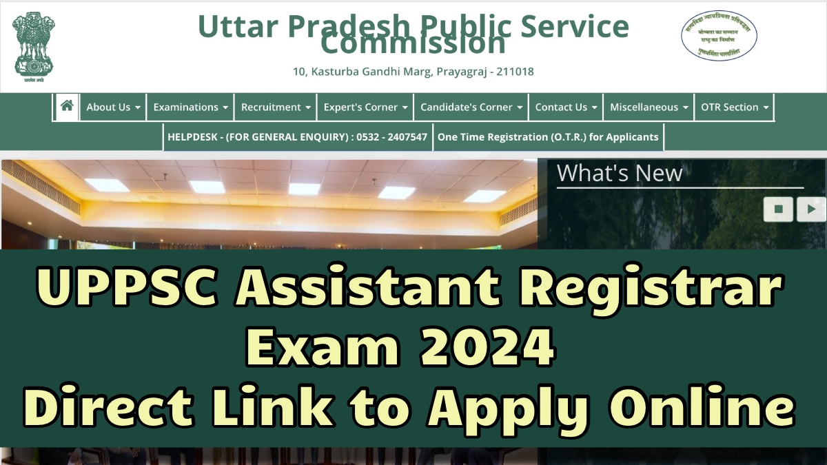 UPPSC Assistant Registrar Exam