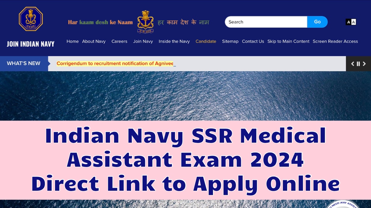 Indian Navy SSR Medical Assistant Exam