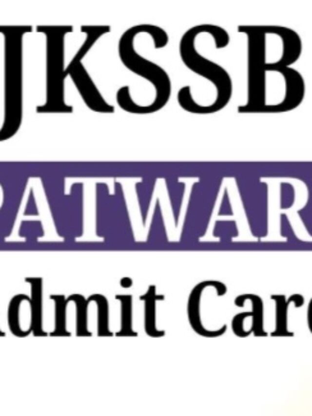 JKSSB Patwari Admit Card 2024 Out