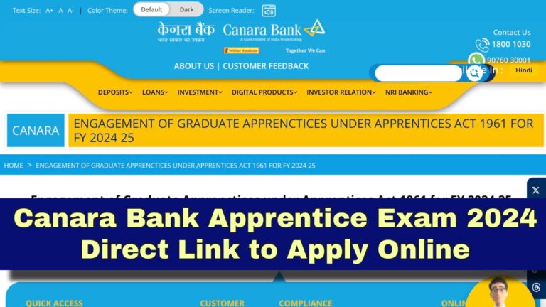 Canara Bank Apprentice Exam