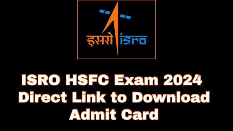 ISRO HSFC Exam