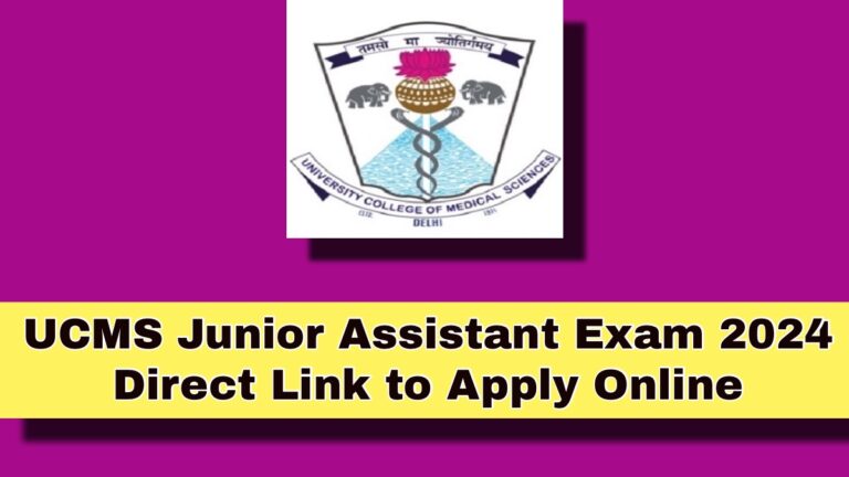 UCMS Junior Assistant Exam
