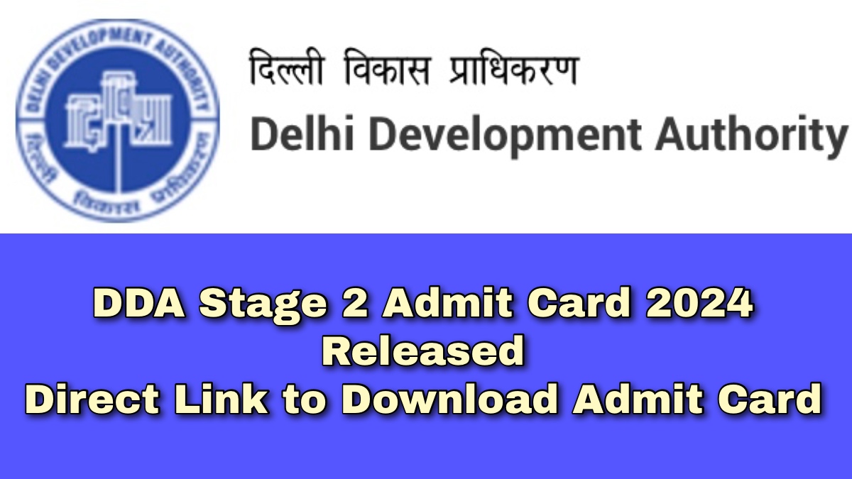 DDA Stage 2 Admit Card