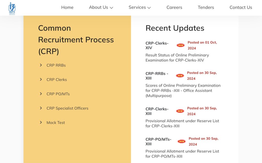IBPS Clerk Mains Exam Date