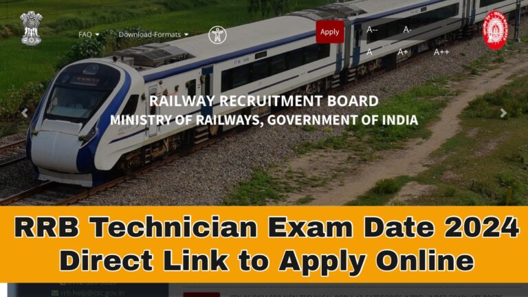 RRB Technician Exam Date
