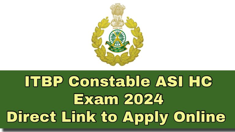 ITBP Constable ASI HC Exam
