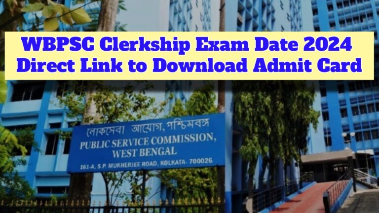 WBPSC Clerkship Exam Date