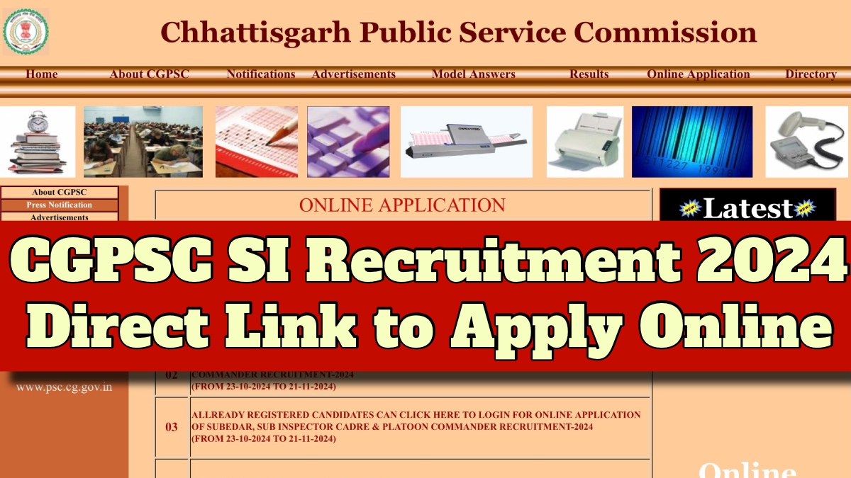 CGPSC SI Recruitment