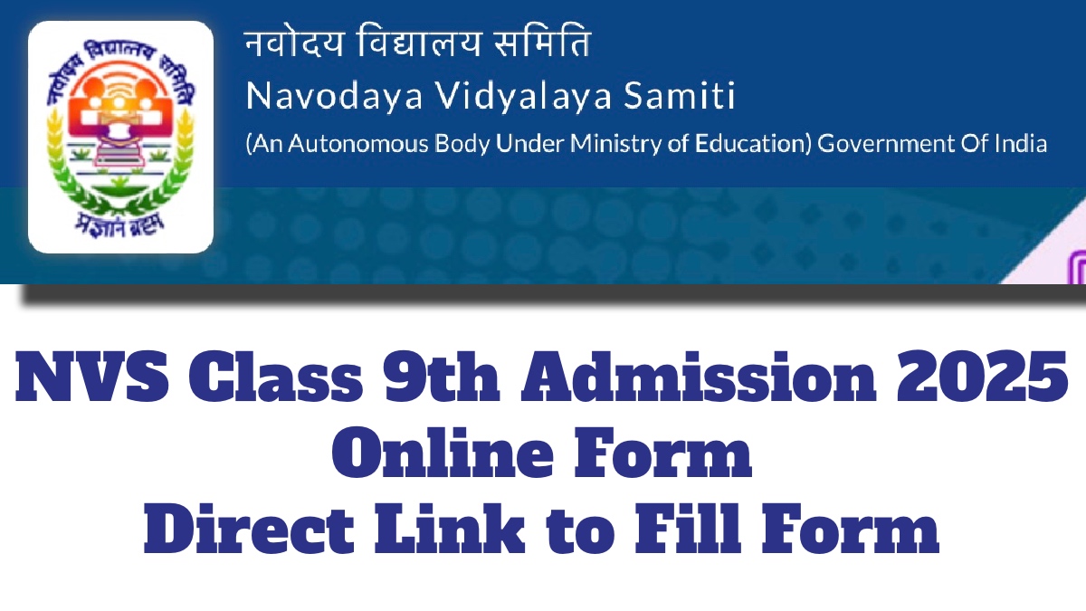 NVS Class 9th Admission