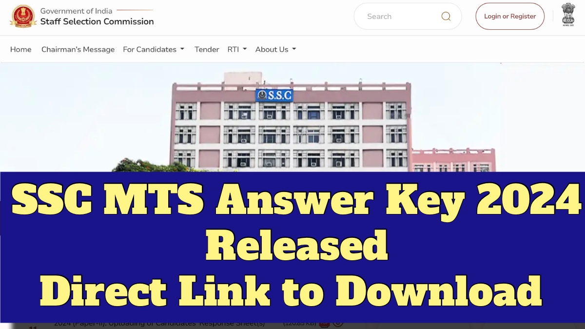 SSC MTS Answer Key