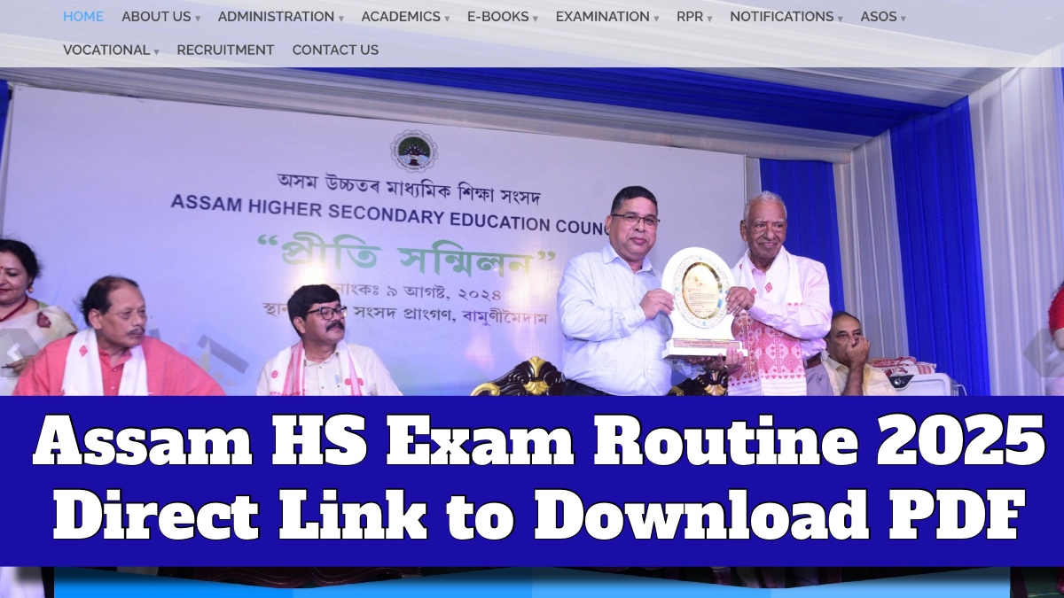 Assam HS Exam Routine