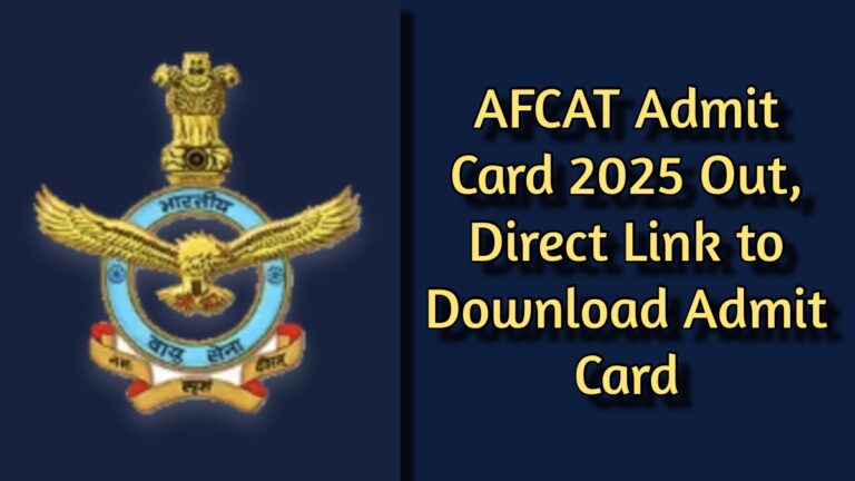 AFCAT Admit Card